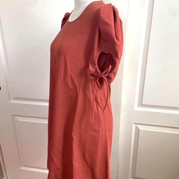 See By Chloe Tie Sleeve Dress Peppery Red Size 36/Small - Picture 3 of 10